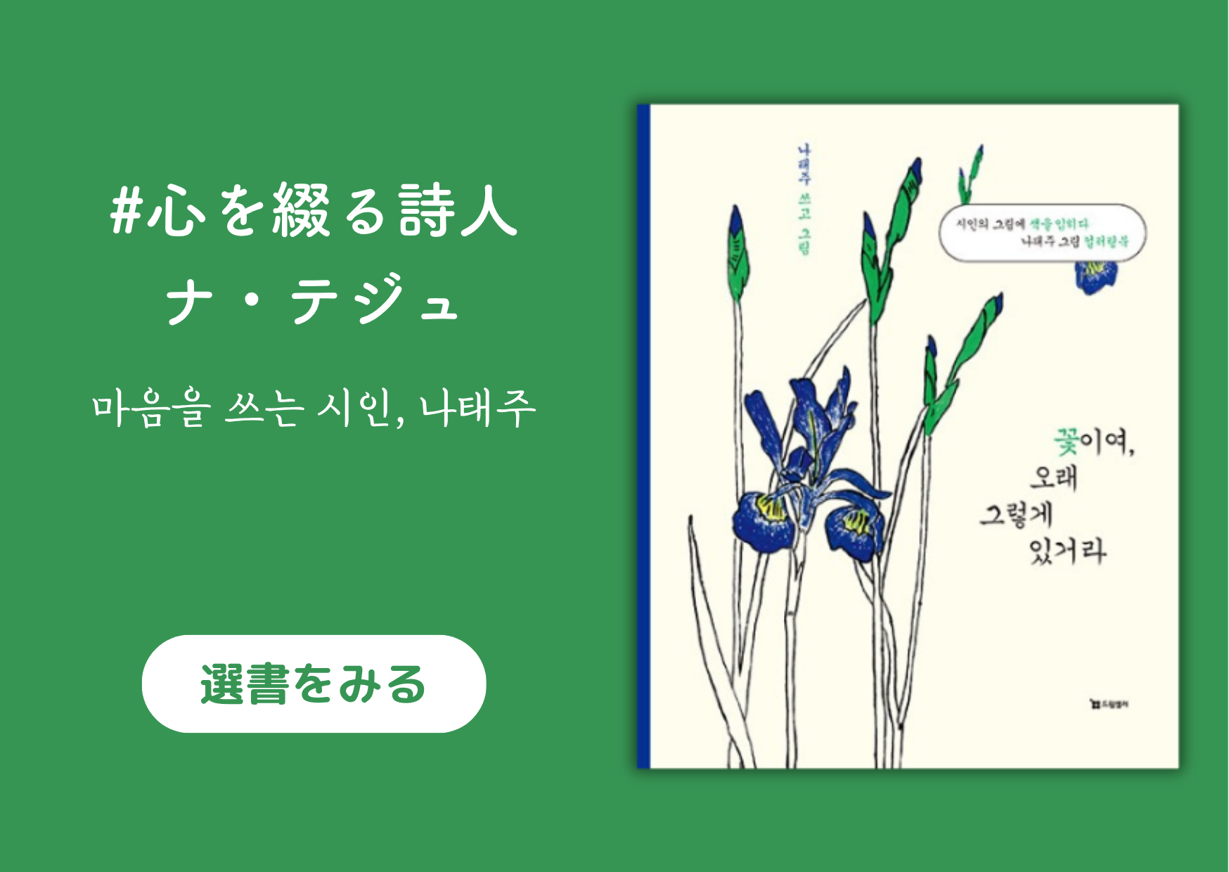 心を綴る詩人、ナ・テジュ｜마음을 쓰는 시인, 나태주
